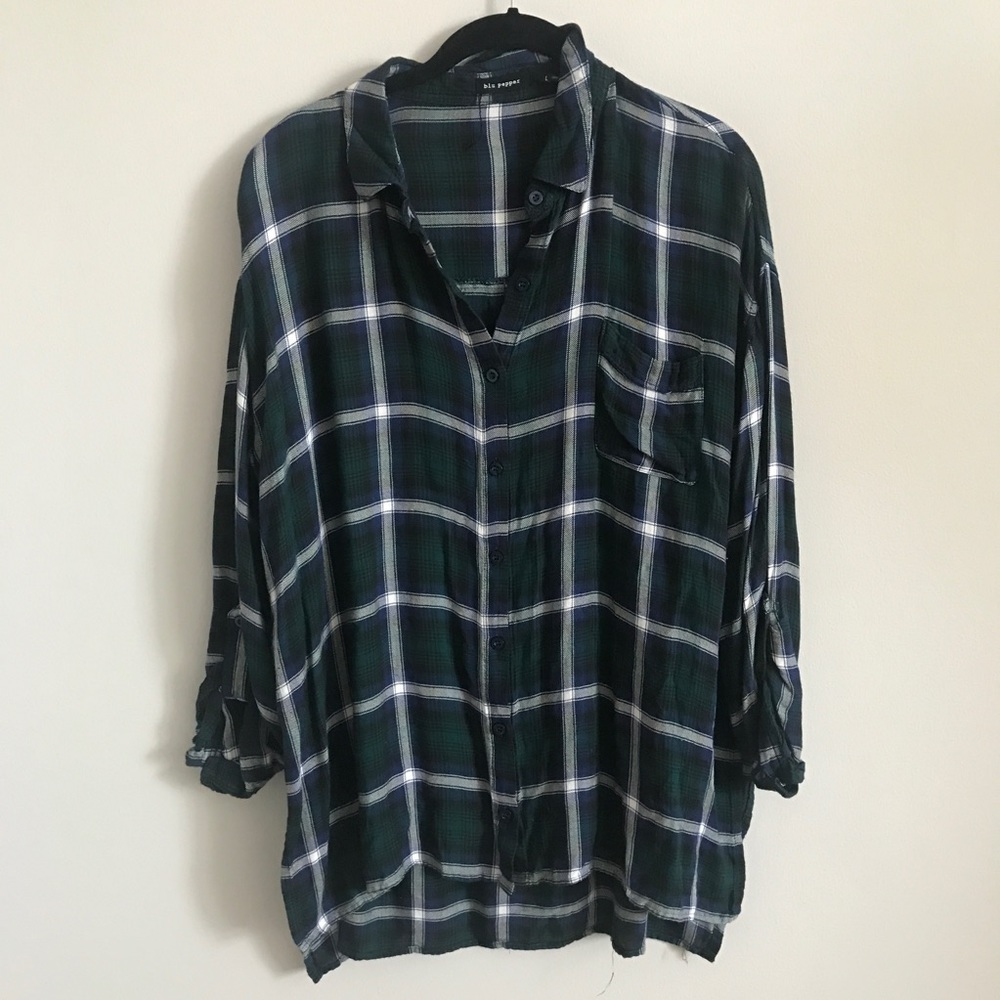 Plaid Flannel Blouse